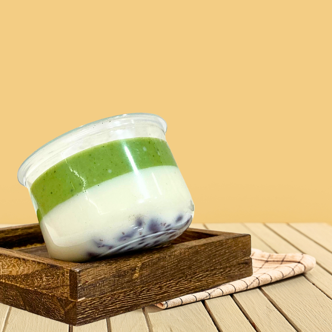 抹茶紅豆椰汁糕