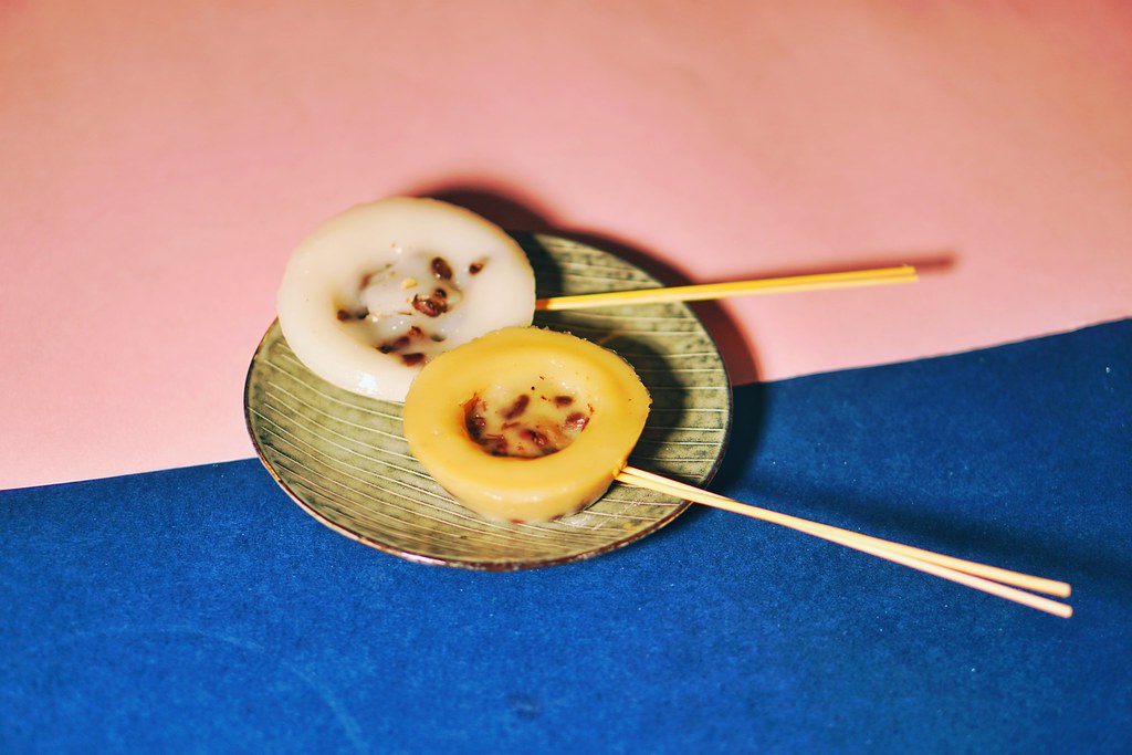 Steamed Rice Cup Cake with Red Bean (Brown sugar)