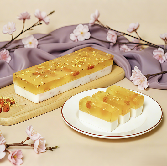 桂花酒釀椰汁紫米糕