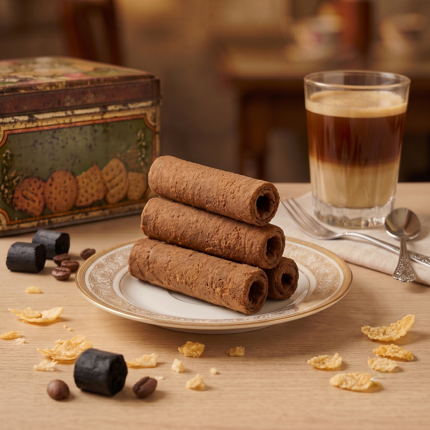 Roasty Coffee Flavoured Egg Roll